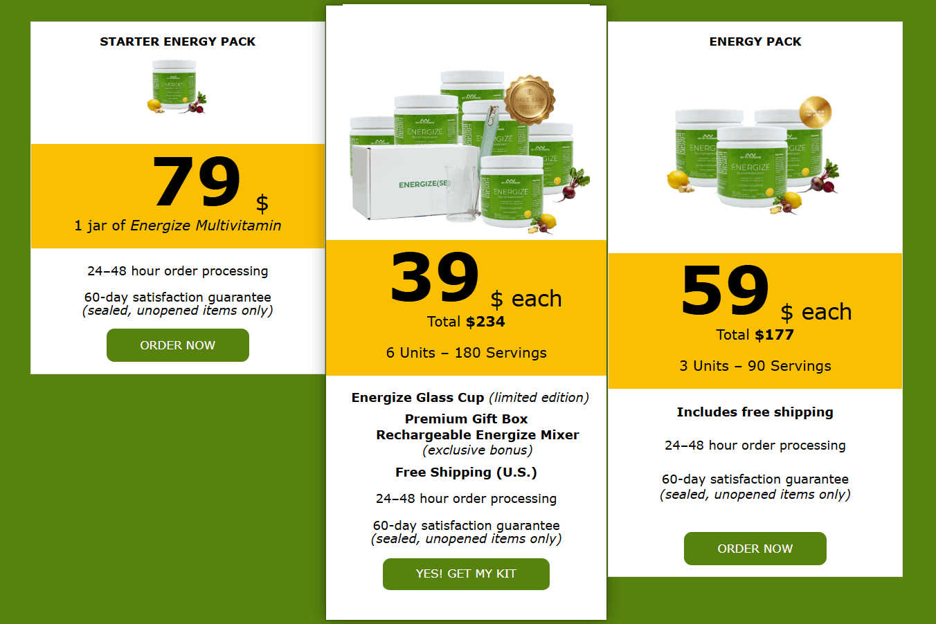 Energize multivitamin discounted price